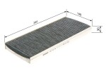 BOSCH Filter,  salongiõhk 1 987 432 306