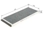 BOSCH  Filter,salongiõhk 1 987 432 317