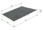 BOSCH  Filter,salongiõhk 1 987 432 370