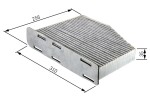 BOSCH  Filter,salongiõhk 1 987 432 381