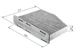 BOSCH  Filter,salongiõhk 1 987 432 397