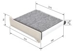 BOSCH Filter,  salongiõhk 1 987 432 426