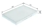 BOSCH Filter,  salongiõhk 1 987 435 004