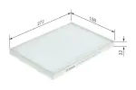 BOSCH Filter,  salongiõhk 1 987 435 048