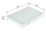 BOSCH Filter,  salongiõhk 1 987 435 057