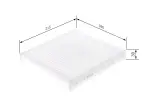 BOSCH Filter,  salongiõhk 1 987 435 108