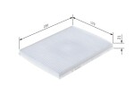 BOSCH Filter,  salongiõhk 1 987 435 126