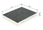 BOSCH  Filter,salongiõhk 1 987 435 552
