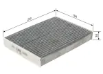 BOSCH  Filter,salongiõhk 1 987 435 556