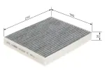 BOSCH  Filter,salongiõhk 1 987 435 557