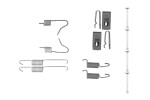 BOSCH  Lisakomplekt, seisupiduriklotsid 1 987 475 333