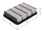 BOSCH Õhufilter F 026 400 165