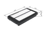 BOSCH Õhufilter F 026 400 231