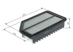 BOSCH Õhufilter F 026 400 350