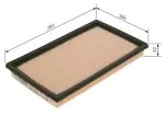 BOSCH Õhufilter F 026 400 454