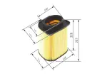 BOSCH Õhufilter F 026 400 480