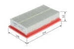 BOSCH Õhufilter F 026 400 634