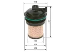 BOSCH  Kütusefilter F 026 402 247