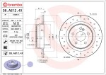 BREMBO  Piduriketas XTRA LINE - Xtra 08.A612.4X