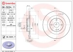 BREMBO  Тормозной диск PRIME LINE - UV Coated 08.D224.11
