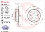 BREMBO Piduriketas PRIME LINE - UV Coated 08.D429.11
