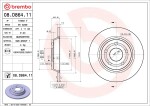 BREMBO Piduriketas PRIME LINE - UV Coated 08.D864.11