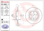 BREMBO Piduriketas PRIME LINE - UV Coated 08.D893.11
