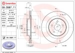 BREMBO Piduriketas PRIME LINE - UV Coated 09.D987.11