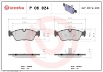 BREMBO  Piduriklotsi komplekt,ketaspidur P 06 024