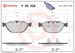 BREMBO Piduriklotsi komplekt,  ketaspidur PRIME LINE P 06 028