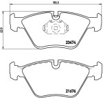 BREMBO Piduriklotsi komplekt,  ketaspidur PRIME LINE P 06 042
