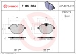 BREMBO  Piduriklotsi komplekt,ketaspidur P 06 064