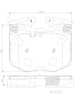 BREMBO Piduriklotsi komplekt,  ketaspidur XTRA LINE - Ceramic P06099NX