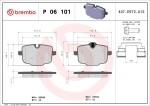 BREMBO  Piduriklotsi komplekt,ketaspidur PRIME LINE P 06 101
