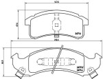 BREMBO  Piduriklotsi komplekt,ketaspidur PRIME LINE P 07 002
