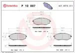 BREMBO Piduriklotsi komplekt,  ketaspidur PRIME LINE P 10 007