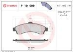 BREMBO Piduriklotsi komplekt,  ketaspidur PRIME LINE P 10 009
