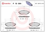BREMBO  Piduriklotsi komplekt,ketaspidur PRIME LINE P 10 054