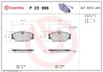 BREMBO Piduriklotsi komplekt,  ketaspidur PRIME LINE P 23 066