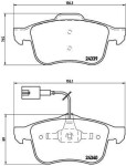BREMBO Piduriklotsi komplekt,  ketaspidur PRIME LINE P 23 103