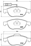BREMBO Piduriklotsi komplekt,  ketaspidur PRIME LINE P 23 114