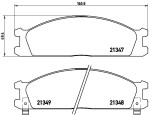 BREMBO Piduriklotsi komplekt,  ketaspidur PRIME LINE P 24 026