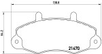 BREMBO Piduriklotsi komplekt,  ketaspidur PRIME LINE P 24 032