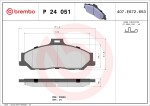 BREMBO Piduriklotsi komplekt,  ketaspidur PRIME LINE P 24 051