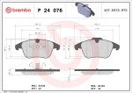 BREMBO  Piduriklotsi komplekt,ketaspidur P 24 076