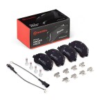 BREMBO Piduriklotsi komplekt,  ketaspidur PRIME LINE P 24 171