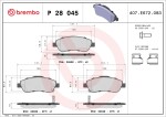 BREMBO  Piduriklotsi komplekt,ketaspidur PRIME LINE P 28 045