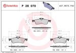 BREMBO  Piduriklotsi komplekt,ketaspidur P 28 070