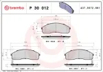 BREMBO Piduriklotsi komplekt,  ketaspidur PRIME LINE P 30 012