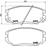 BREMBO Piduriklotsi komplekt,  ketaspidur PRIME LINE P 30 038